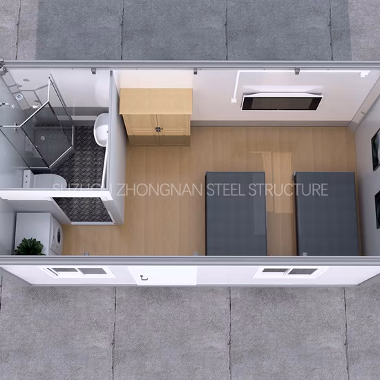 Erschwinglicher Preis für abnehmbare, 20 Fuß große, modulare Fertighaus-Container aus Stahl